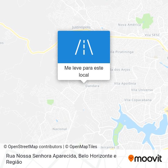 Rua Nossa Senhora Aparecida mapa