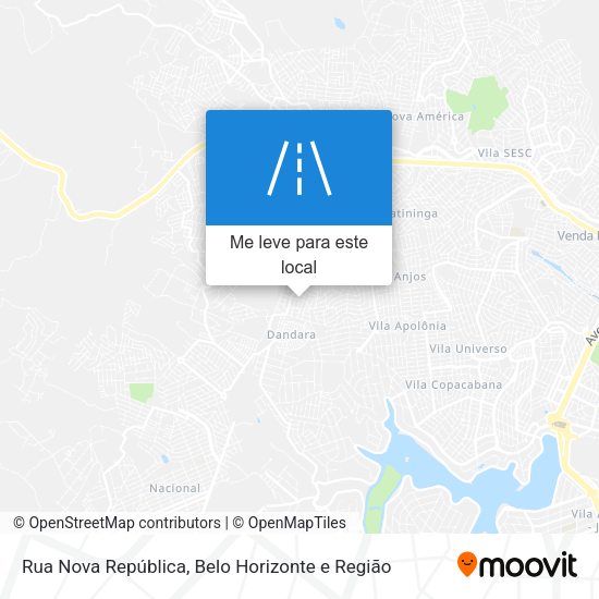 Rua Nova República mapa