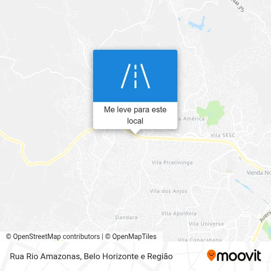 Rua Rio Amazonas mapa