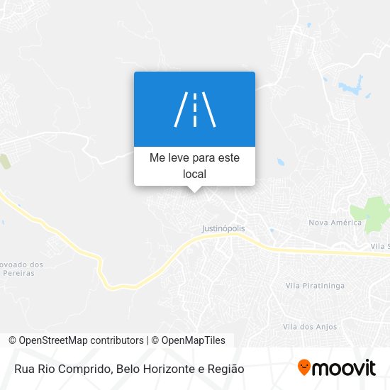 Rua Rio Comprido mapa