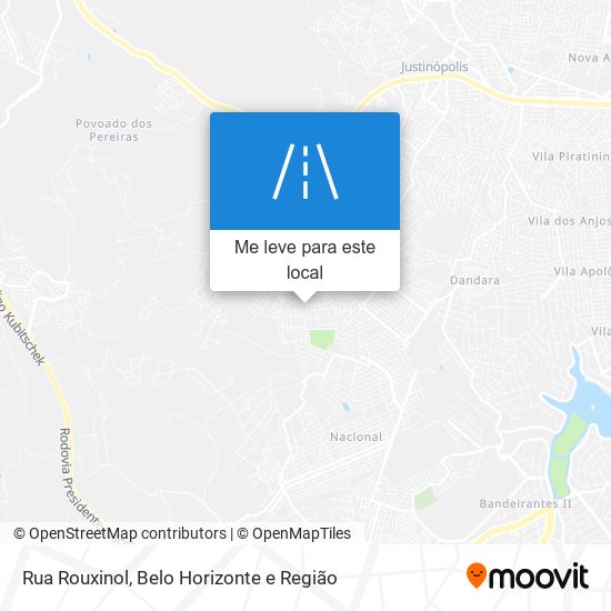 Rua Rouxinol mapa