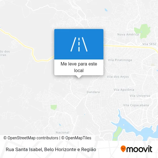 Rua Santa Isabel mapa
