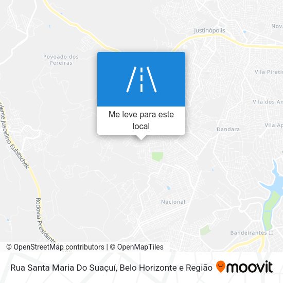 Rua Santa Maria Do Suaçuí mapa