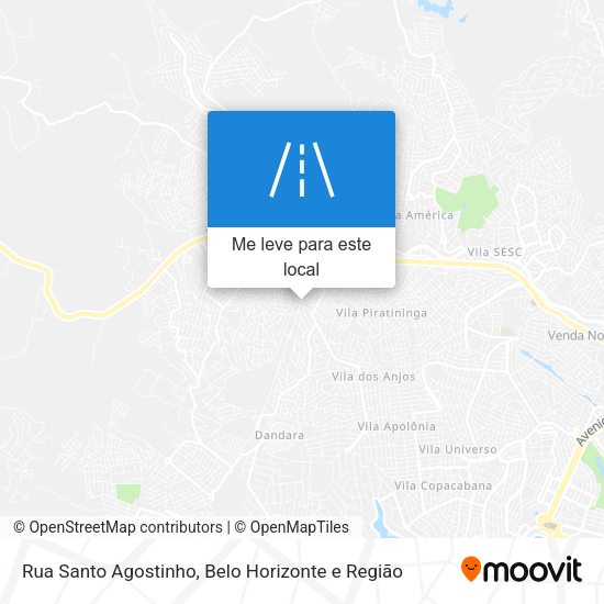 Rua Santo Agostinho mapa