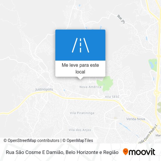 Rua São Cosme E Damião mapa