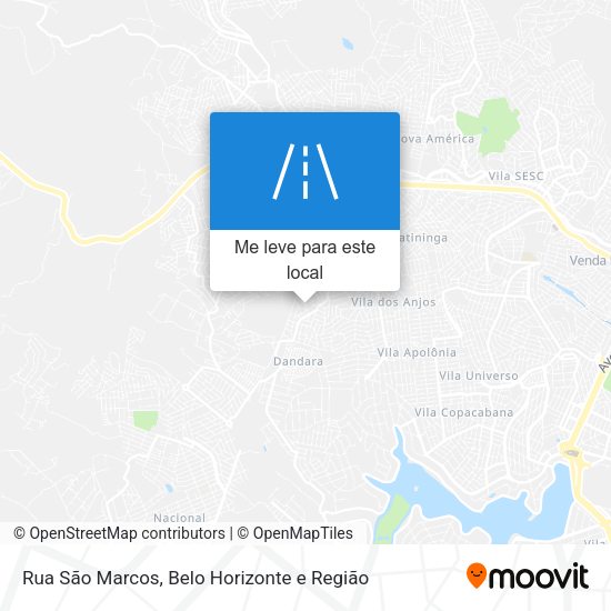 Rua São Marcos mapa