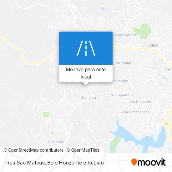 Rua São Mateus mapa