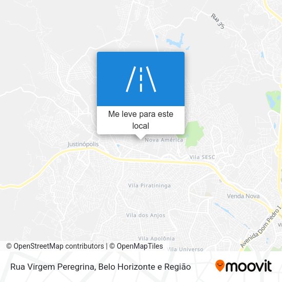 Rua Virgem Peregrina mapa
