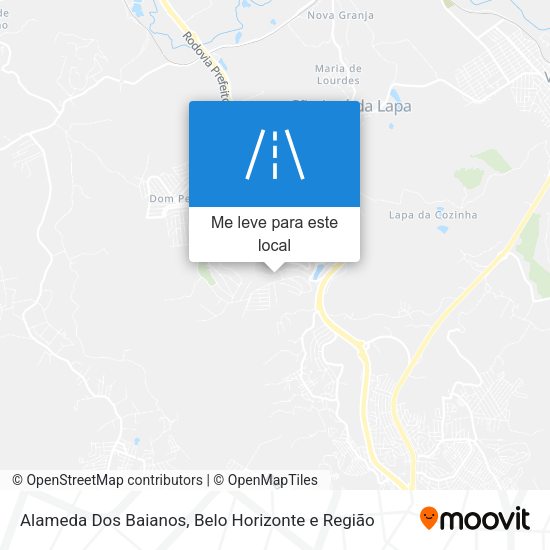 Alameda Dos Baianos mapa