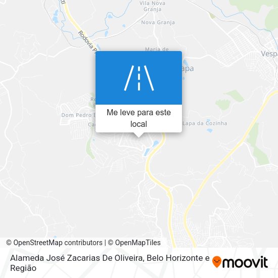 Alameda José Zacarias De Oliveira mapa