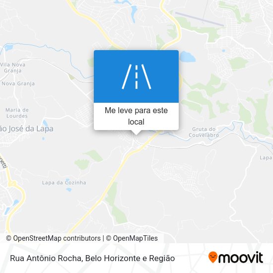 Rua Antônio Rocha mapa