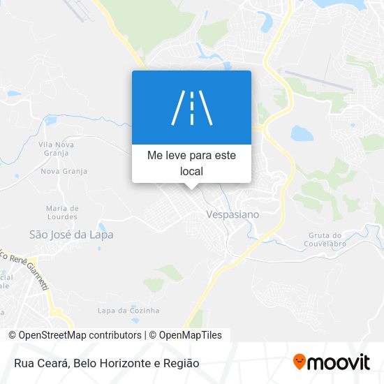 Rua Ceará mapa