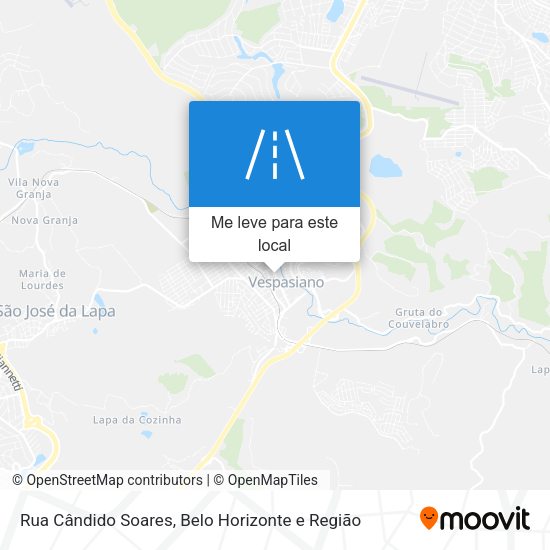 Rua Cândido Soares mapa