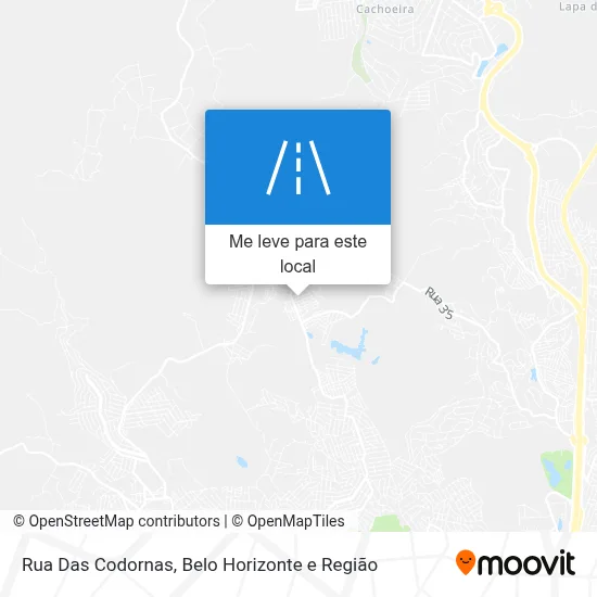 Rua Das Codornas mapa
