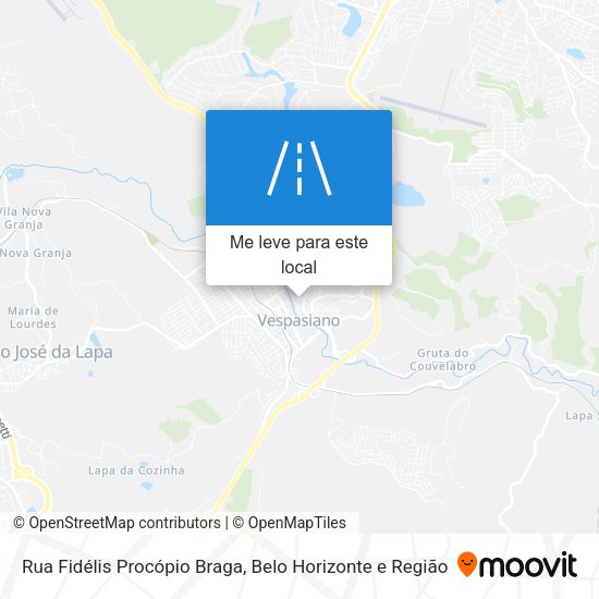 Rua Fidélis Procópio Braga mapa