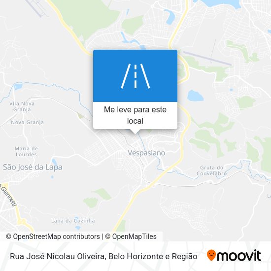 Rua José Nicolau Oliveira mapa
