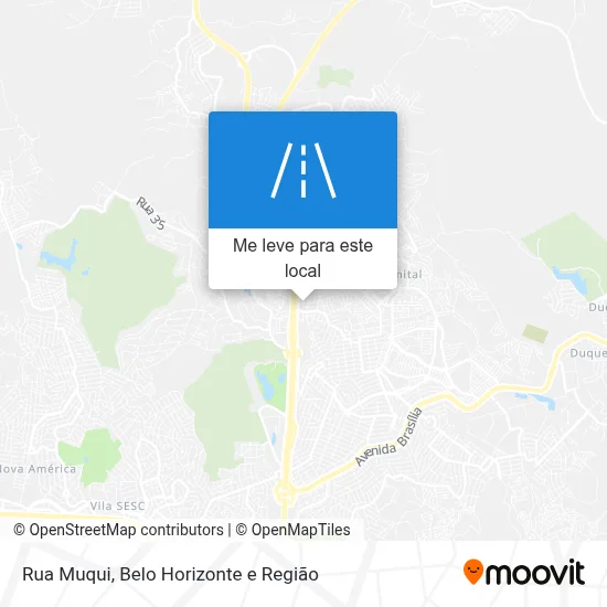 Rua Muqui mapa