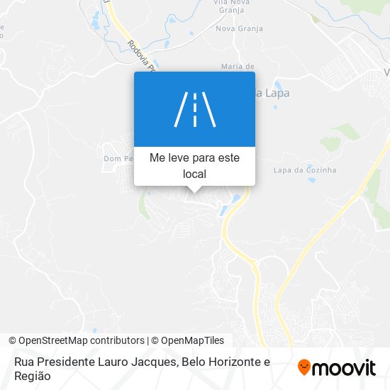 Rua Presidente Lauro Jacques mapa