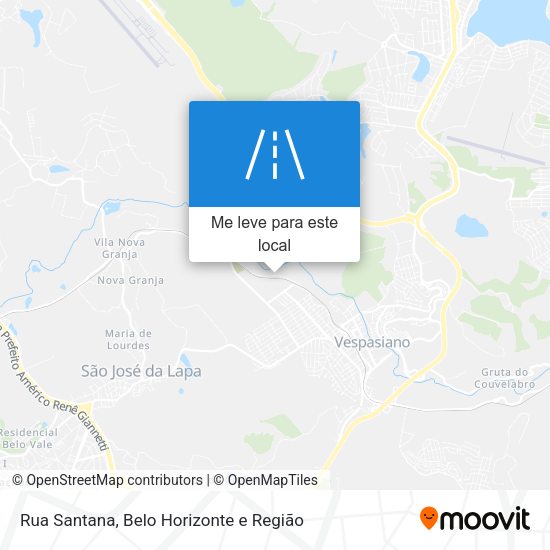 Rua Santana mapa