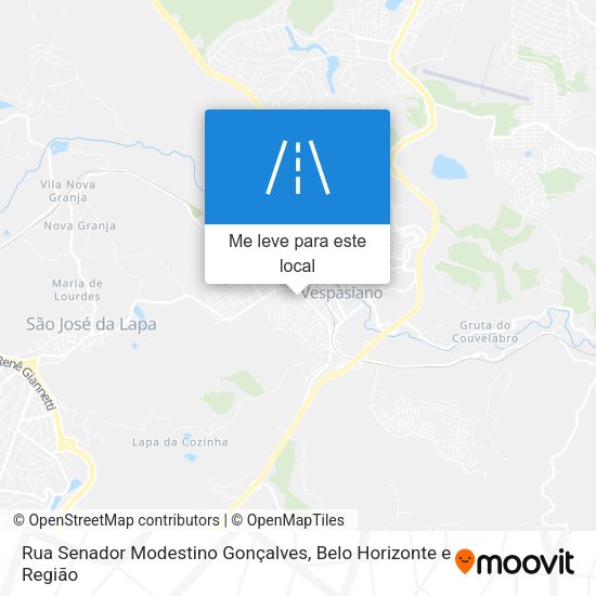 Rua Senador Modestino Gonçalves mapa