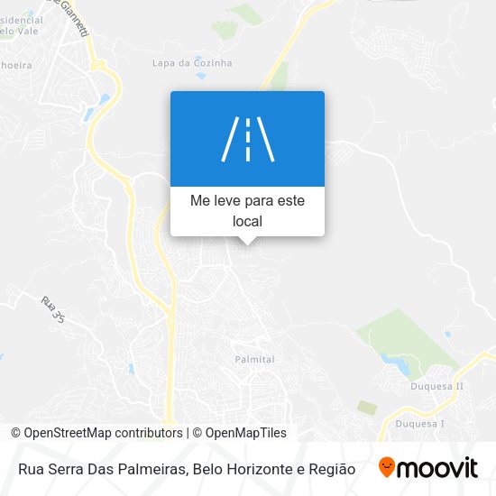 Rua Serra Das Palmeiras mapa