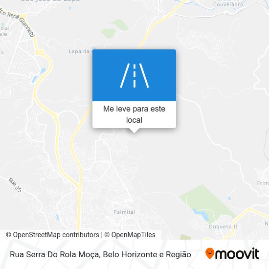Rua Serra Do Rola Moça mapa