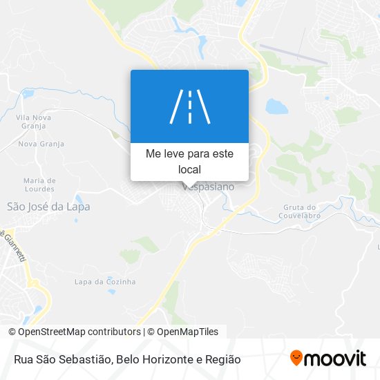 Rua São Sebastião mapa