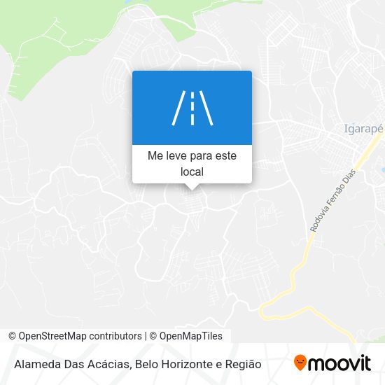 Alameda Das Acácias mapa