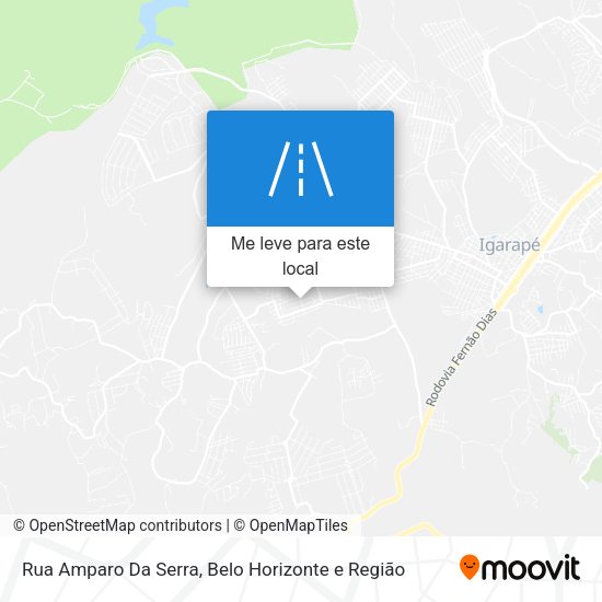 Rua Amparo Da Serra mapa