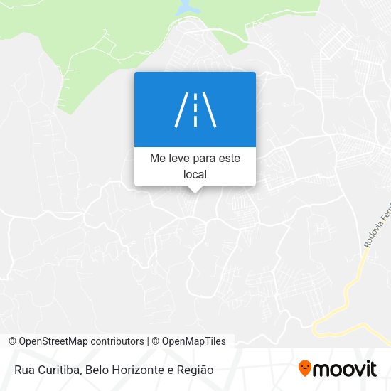 Rua Curitiba mapa