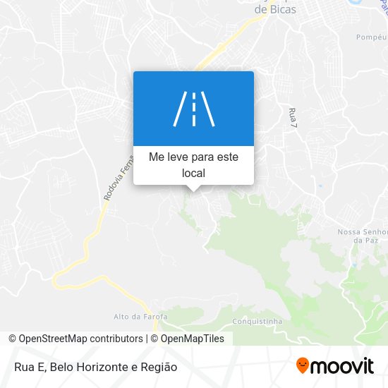 Rua E mapa