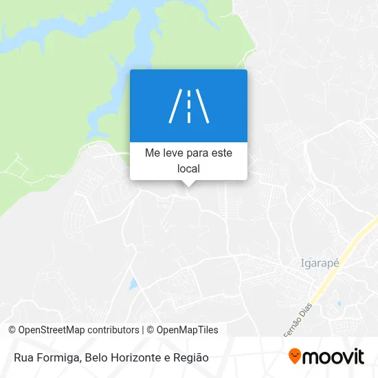 Rua Formiga mapa