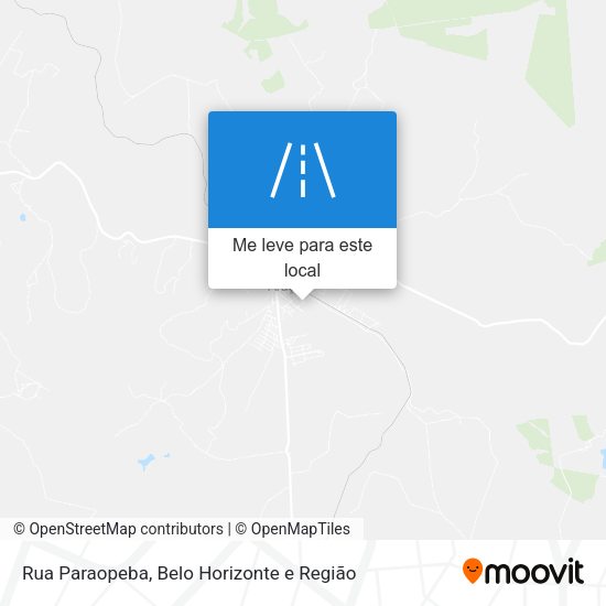 Rua Paraopeba mapa