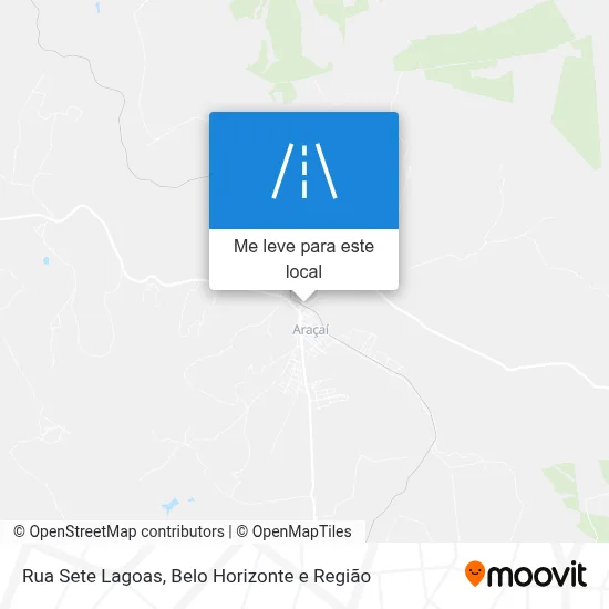 Rua Sete Lagoas mapa