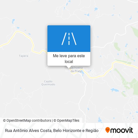 Rua Antônio Alves Costa mapa