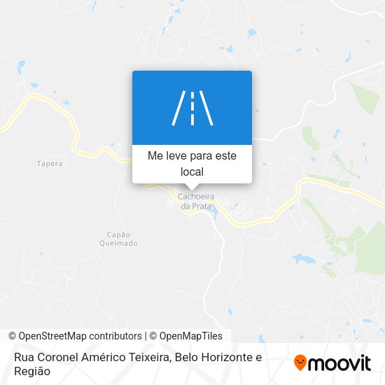 Rua Coronel Américo Teixeira mapa