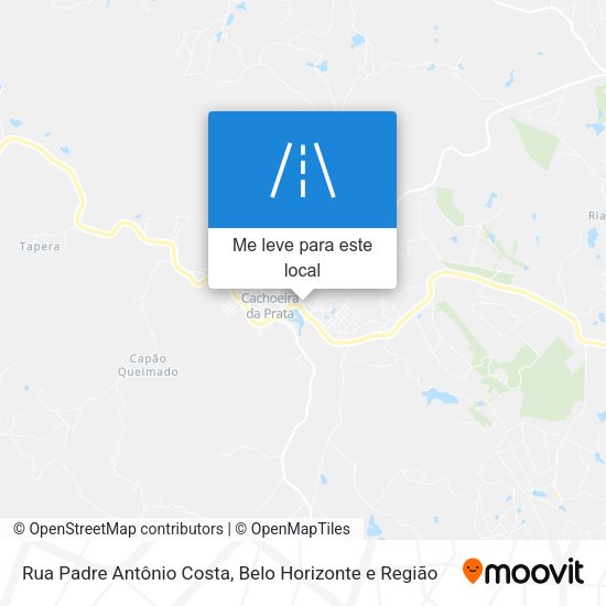 Rua Padre Antônio Costa mapa