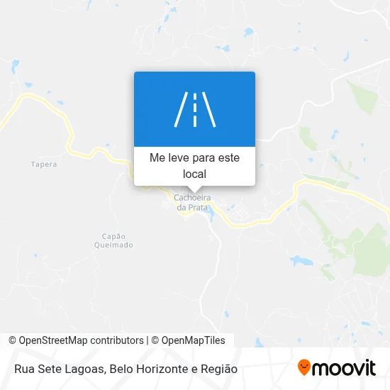 Rua Sete Lagoas mapa