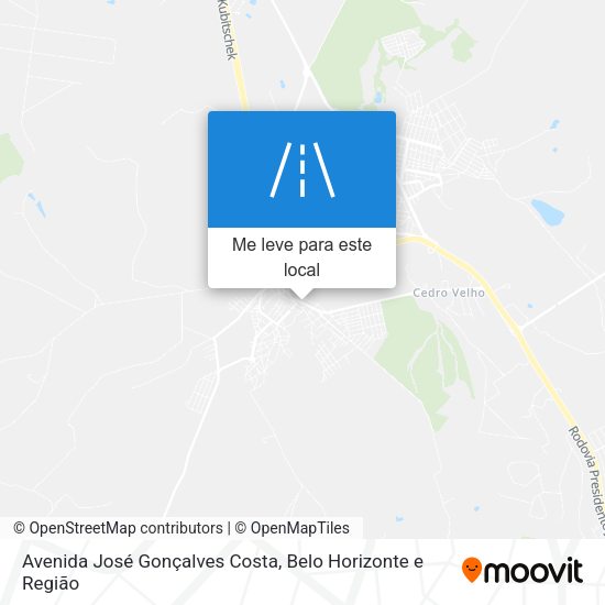 Avenida José Gonçalves Costa mapa