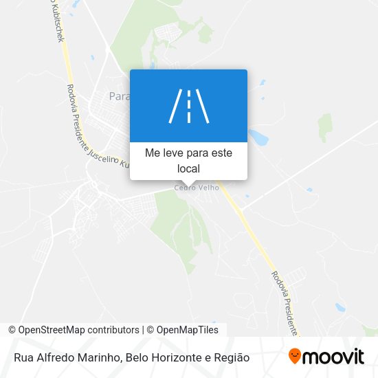Rua Alfredo Marinho mapa
