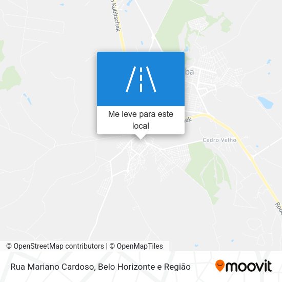 Rua Mariano Cardoso mapa