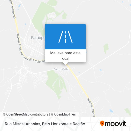 Rua Misael Ananias mapa
