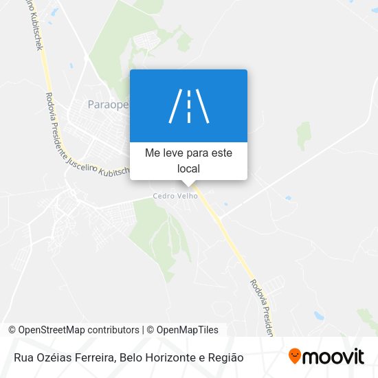Rua Ozéias Ferreira mapa