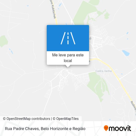 Rua Padre Chaves mapa