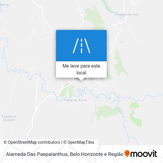 Alameda Das Paepalanthus mapa