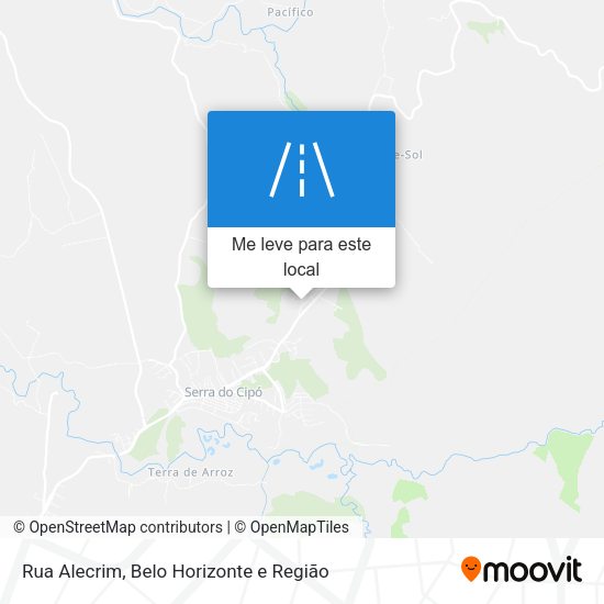Rua Alecrim mapa