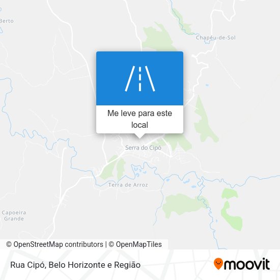 Rua Cipó mapa