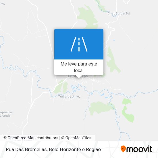 Rua Das Bromélias mapa