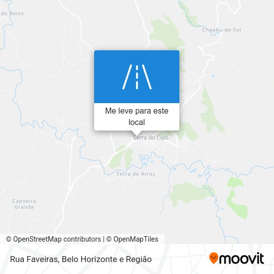 Rua Faveiras mapa