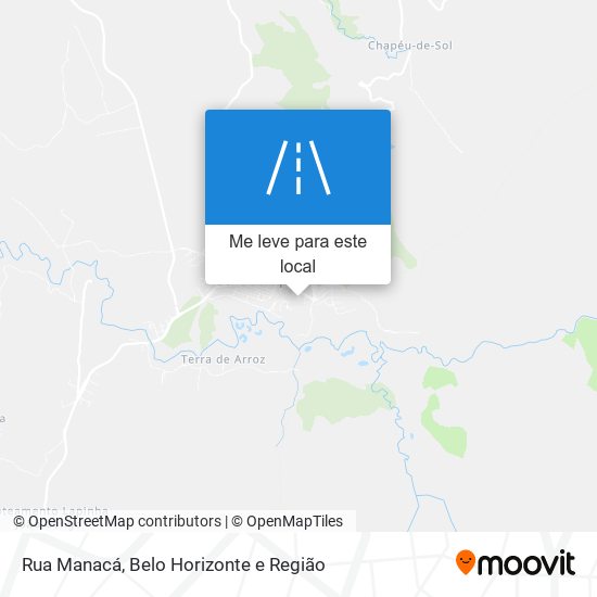 Rua Manacá mapa